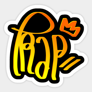 rap graffiti tag Sticker